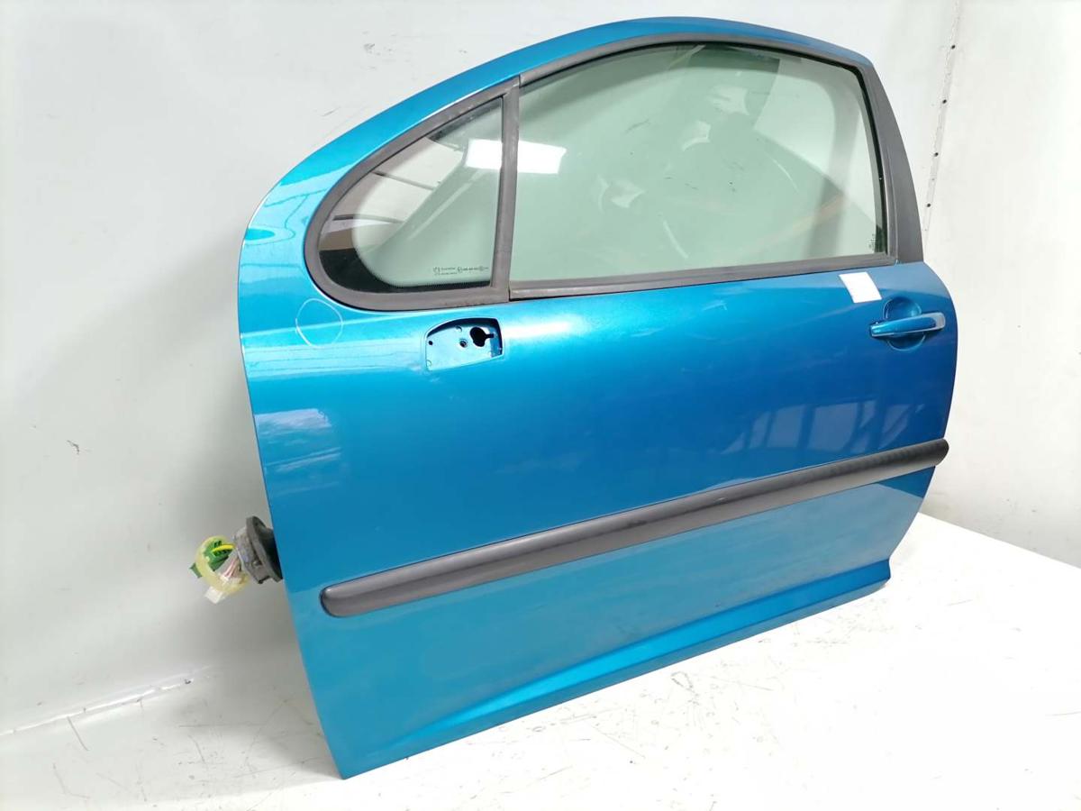 Peugeot 207 original Tür vorn links KMU Blaumetallic 3-Türer Rohbau Bj.2008